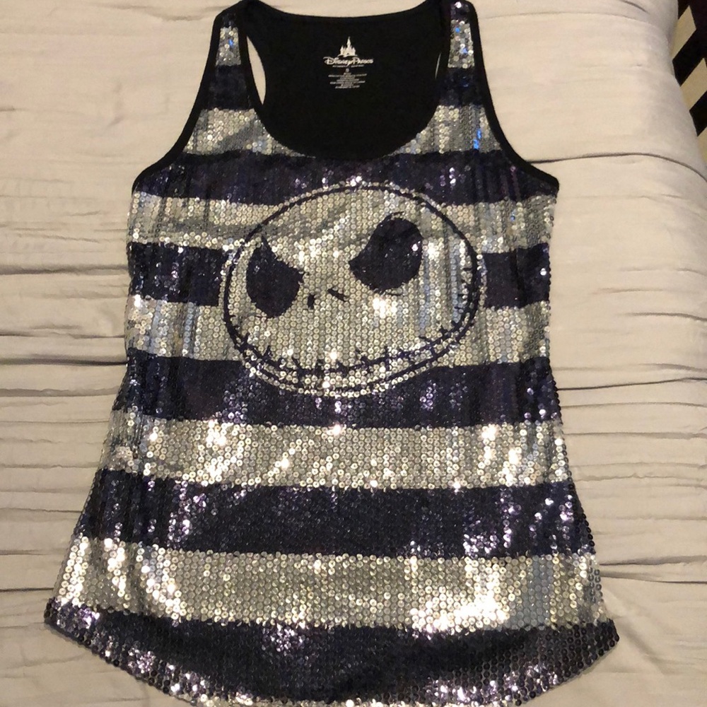 Nightmare Before Christmas Sparkly Tank Top